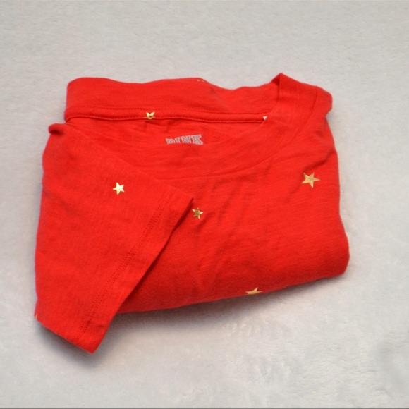 Victoria's Secret cropped t-shirt with shiny gold stars - Picture 4 of 4